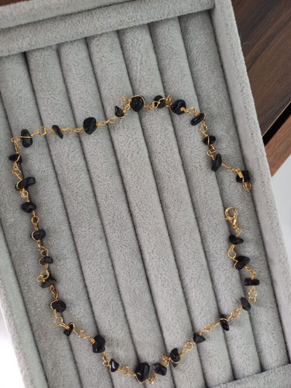 Collar Piedra Natural - Negra