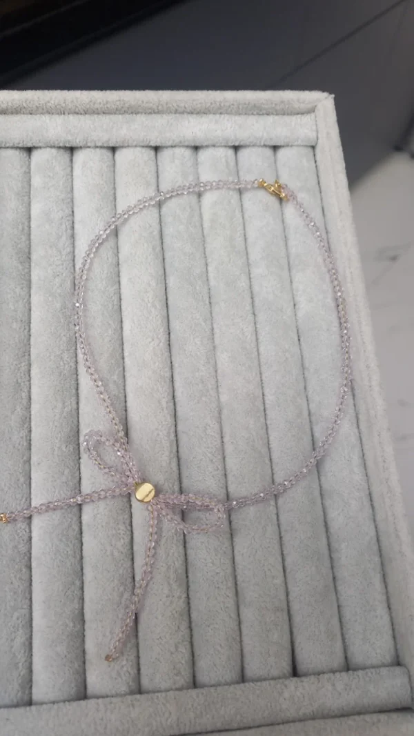 Collar Moño Morado