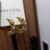Arracadas Florecitas Dorado-Perla