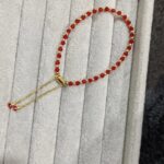 Pulsera Ajustable Rojo-Dorado