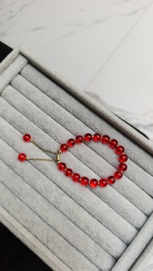 PULSERA ROJA-AJUSTABLE