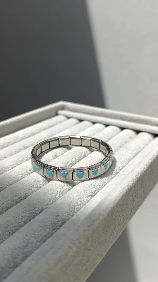 Brazalete Corazónes Azul
