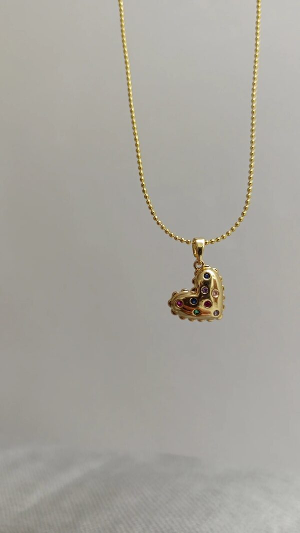 Collar Corazón Colores