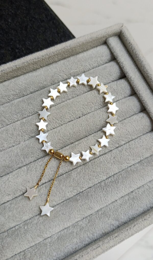PULSERA ESTRELLAS PERLA