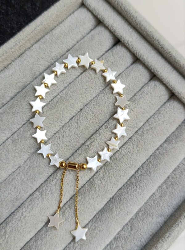 PULSERA ESTRELLAS PERLA